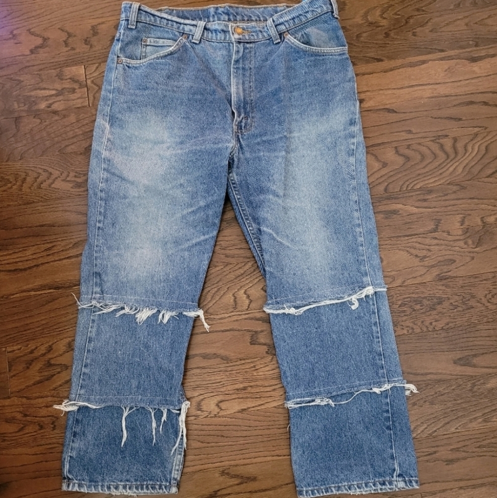 Levi's Blue Straight Leg Women's Jeans - Picture 3 of 7